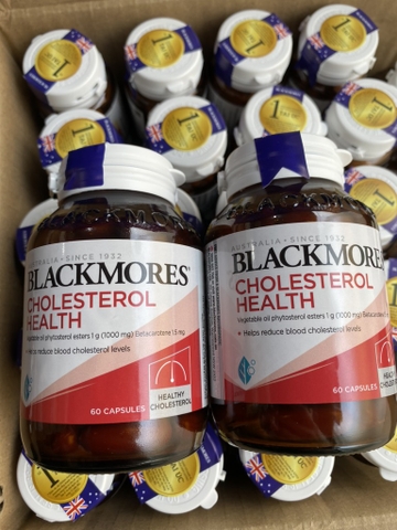 Viên uống giảm mỡ máu blackmores cholesterol health 60 viên