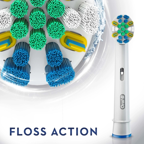 Combo 5 đầu bàn chải thay thế Oral-B Floss action clean set 16 (5 đầu tách lẻ từ 16 đầu)