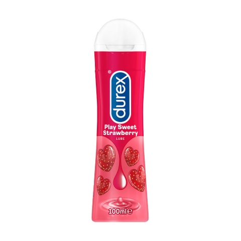 Gel bôi trơn Durex Gel Play Strawberry hương dâu chai 100ml