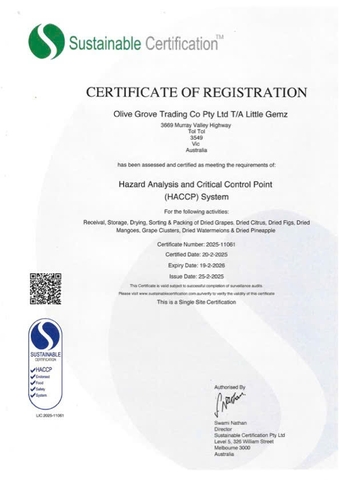 Nho Ngón Tay khô nguyên cành Little Gemz Sweet Sapphire Dried Grapes Clusters 1kg