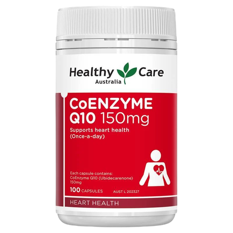 Bổ tim Coenzyme Q10 150mg Healthy Care Úc tăng cường sức khỏe tim mạch 100 viên