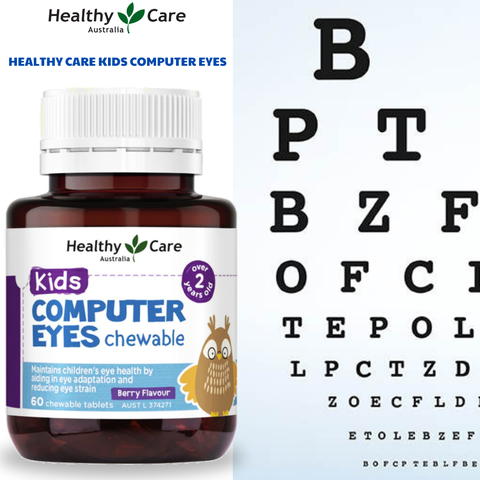 Bổ mắt cho bé Healthy Care kids computer eyes tăng thị lực cho bé hộp 60 viên