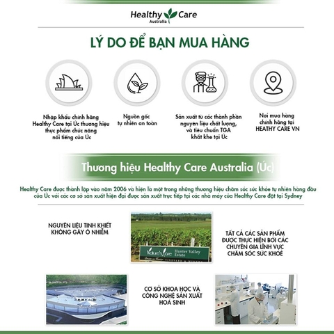 Bổ tim Coenzyme Q10 150mg Healthy Care Úc tăng cường sức khỏe tim mạch 100 viên