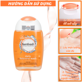 Dung Dịch vệ sinh phụ nữ cao cấp hàng ngày Femfresh Daily Intimate Wash 150ml