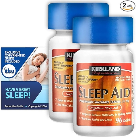 Ngủ ngon kirkland signature sleep aid 2 hộp x 96 viên