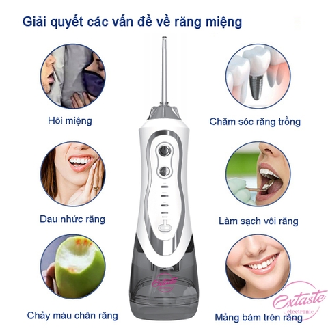 Tăm nước Extaste Electronics Protect The Health Teeth set cơ bản làm sạch tối ưu