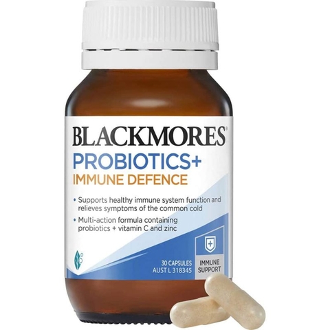 Men vi sinh Blackmores daily Probiotics + Immune Defence hỗ trợ hệ miễn dịch hộp 30 viên