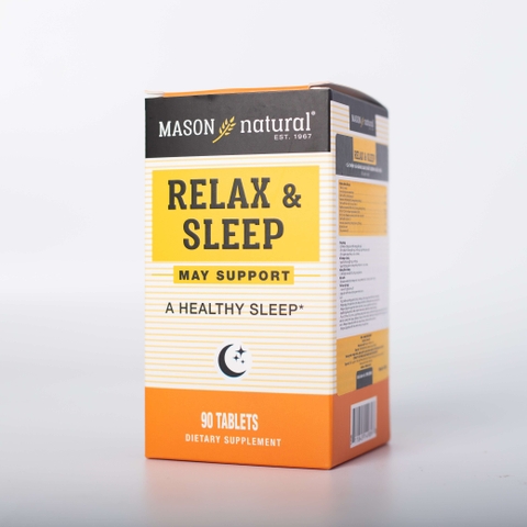 Viên uống Mason Natural Relax & Sleep Hỗ trợ cải thiện và nâng cao chất lượng giấc ngủ 90 viên
