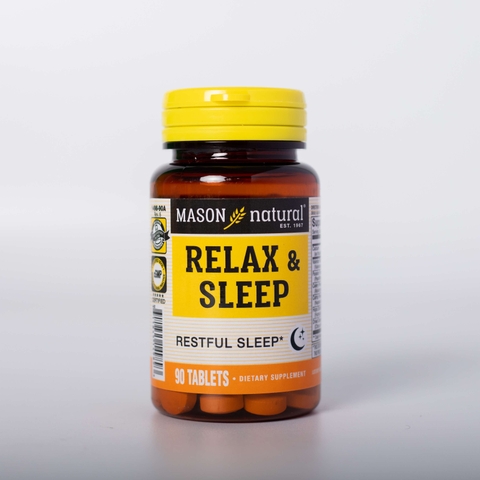 Viên uống Mason Natural Relax & Sleep Hỗ trợ cải thiện và nâng cao chất lượng giấc ngủ 90 viên