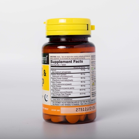 Viên uống Mason Natural Relax & Sleep Hỗ trợ cải thiện và nâng cao chất lượng giấc ngủ 90 viên