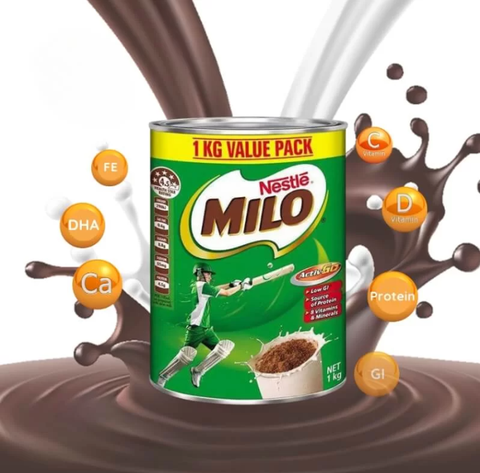Sữa bột Nestle Milo Úc bổ sung dinh dưỡng cho bé phát triển tối ưu hộp 1kg