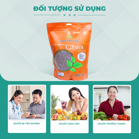 Hạt chia hữu cơ Úc Organic Chia Seed Nature Superfood gói 1kg