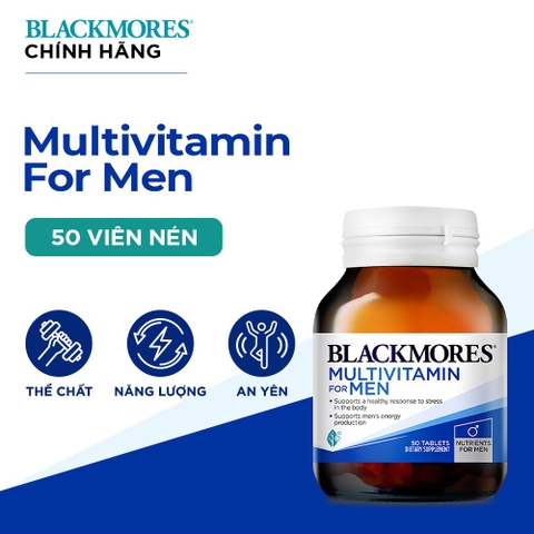 Vitamin tổng hợp dành cho nam Blackmores multivitamin for men 50 viên