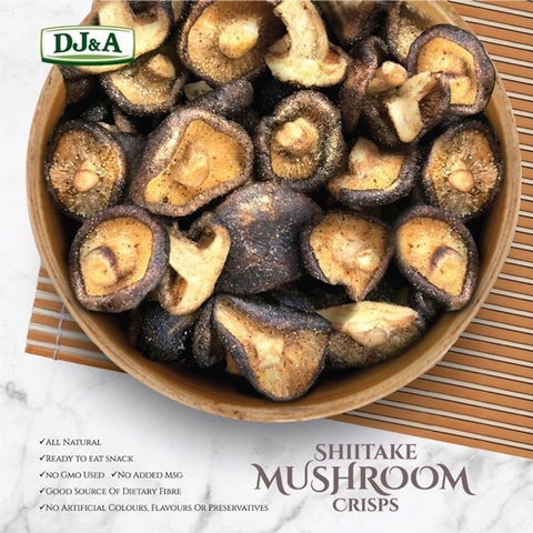 Nấm hương sấy giòn dj&a shiitake mushroom 225g