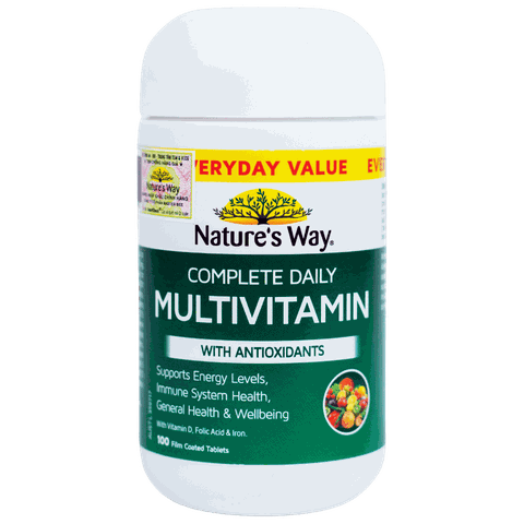 Vitamin tổng hợp Nature’s Way Complete Daily Multivitamin100 Viên bổ sung vitamin và khoáng chất