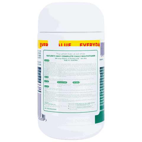 Vitamin tổng hợp Nature’s Way Complete Daily Multivitamin100 Viên bổ sung vitamin và khoáng chất