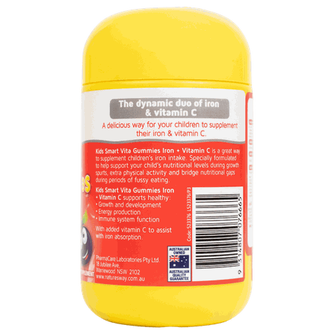Nature’s Way Kids Smart Vita Gummies Iron + Vitamin C – Bổ sung sắt hữu cơ và vitamin C cho trẻ