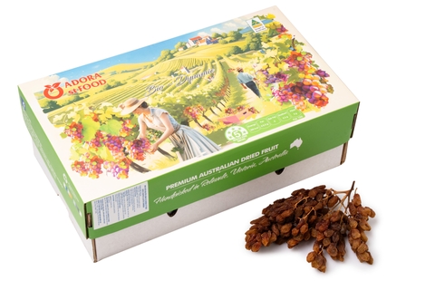 Nho khô nguyên cành Adora st Food Crimson Dried Table Grapes Cluster  4kg - Loại A