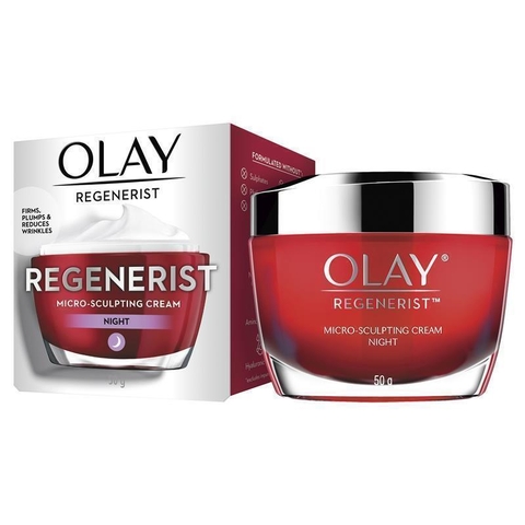Kem dưỡng da chống lão hóa đêm Olay Regenerist Micro Sculping Cream Night 50g