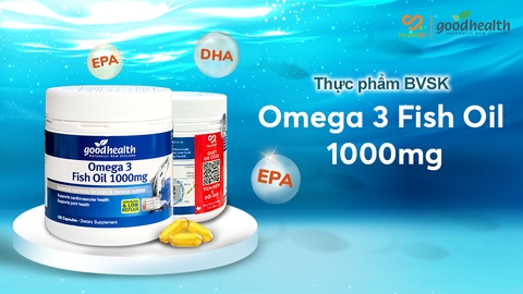 Dầu cá đại dương New ZealandGoodhealth Omega 3 Fish Oil 1000mg 150 viên