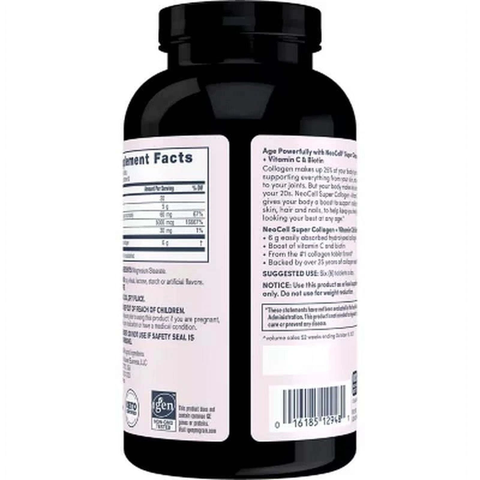 Collagen dạng viên neocell super collagen vitamin c biotin 360 viên dưỡng da, tóc, móng chắc khỏe