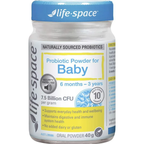 Men vi sinh hỗ trợ tiêu hóa dành cho bé 0-3 tuổi Life-Space Probiotic Powder For Baby 40 g