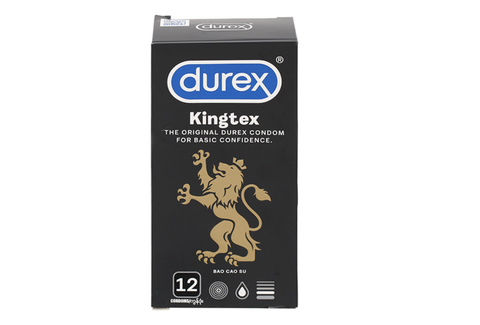 Bao Cao Su Durex Kingtex Hộp 12 Cái
