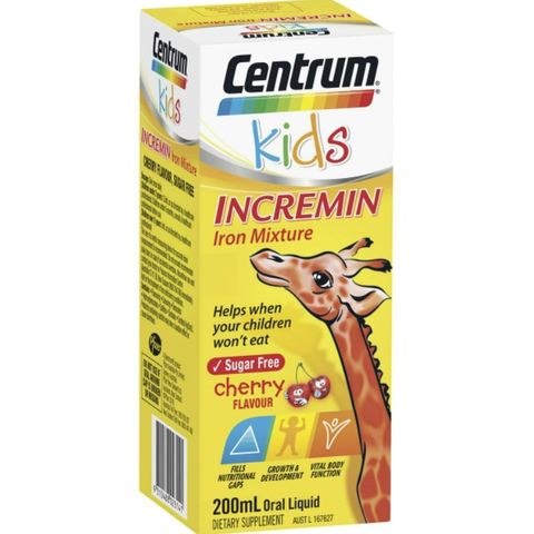 Siro ăn ngon centrum kids incremin iron mixture hỗ trợ trẻ biếng ăn 200ml