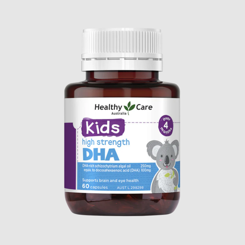 DHA Healthy Care Kids High Strength phát triển trí não cho bé 60 viên