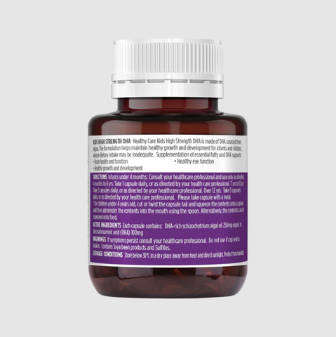 DHA Healthy Care Kids High Strength phát triển trí não cho bé 60 viên