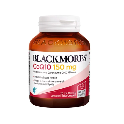Blackmores CoQ10 150mg hỗ trợ sức khỏe tim mạch hộp 30 viên