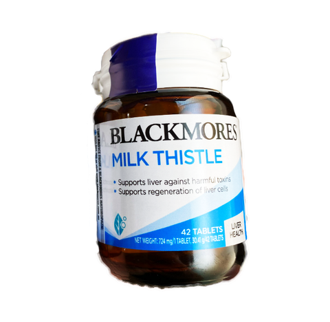 Thải độc gan blackmores milk thislte 42 viên - giải độc và detox cho gan khỏe mạnh