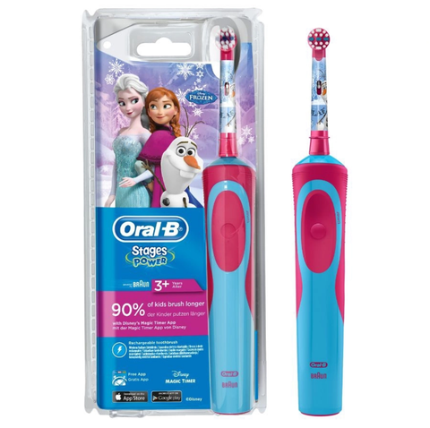 Bàn chải điện oral-b stages power princess cho bé gái trắng răng, sạch mảng bám hơi thở thơm tho răng trắng sáng