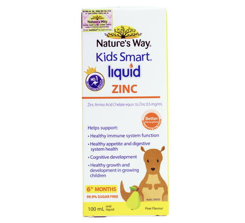 Nature’s Way Kids Smart Liquid ZinC 100ml – Bổ sung kẽm nước tăng sức đề kháng cho bé