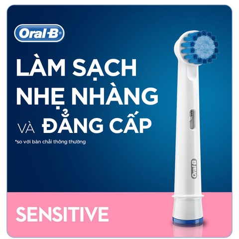 Combo 3 đầu bàn chải thay thế Oral b extra sensitive clean 15 brush heads ( 3 đầu tách ra từ set 15 đầu)