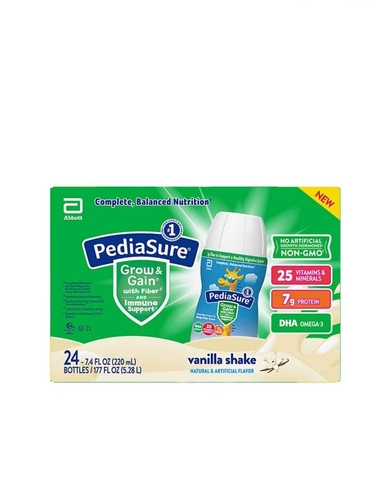 Sữa nước pediasure grow & gain with fiber chai 220ml thùng 24 chai bổ sung chất xơ