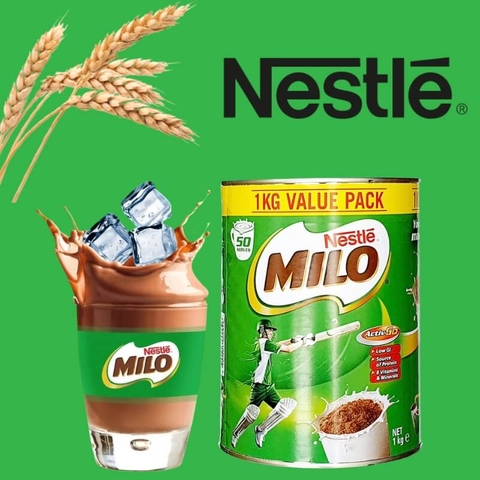 Sữa bột Nestle Milo Úc bổ sung dinh dưỡng cho bé phát triển tối ưu hộp 1kg