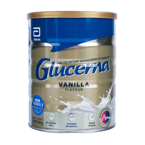 Sữa bột dành cho người tiểu đường Glucerna Vanilla 850g Úc