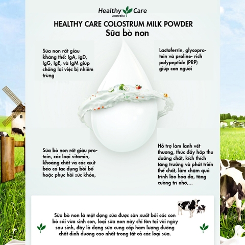 Sữa non Colostrum Milk Powder Healthy Care bổ sung dinh dưỡng hộp 300g