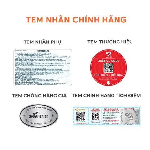 Tinh chất hàu biển Oyster Plus Goodhealth tăng cường sức khỏe sinh lý nam giới 60 viên