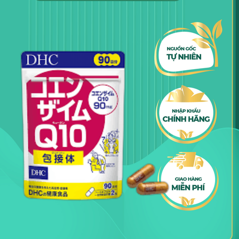 Viên uống DHC COENZYME Q10 tốt cho tim mạch, chống lão hoá và làm đẹp da gói 90 ngày 180 viên