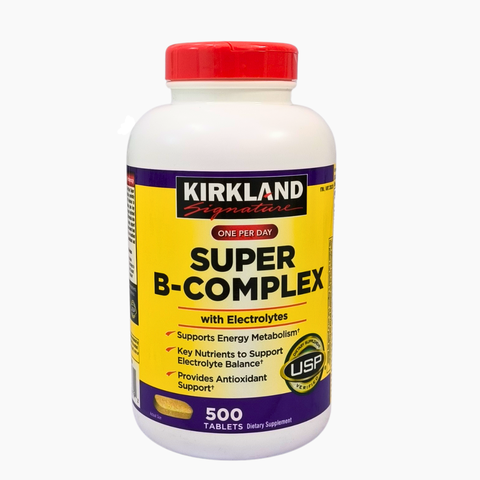 Vitamin B tổng hợp Super B-Complex Kirkland Signature hộp 500 viên
