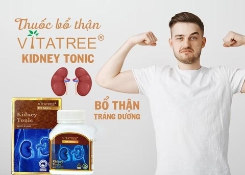 Bổ thận vitatree kindey tonic 100 tablets tăng cường chức năng thận, tráng dương hỗ trợ sinh lý nam