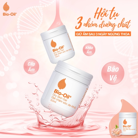 Gel trị rạn khô da bio oil dry skin gel 100ml  chiết xấu thảo dược an toàn với mẹ bầu cho con bú