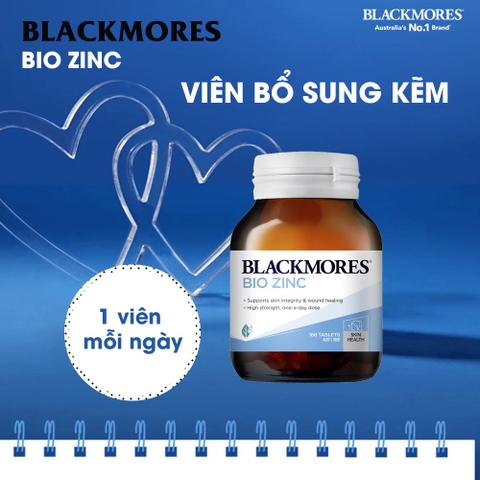 Kẽm sinh học blackmores bio zinc 84 viên tăng sức đề kháng, nhanh lành vết thương, giảm mụn đẹp da