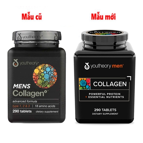 Collagen cho nam youtheory men type 1 2 & 3 290  viên