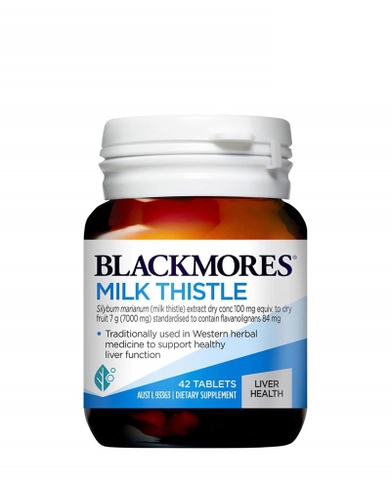 Viên uống giải độc gan blackmores liver health milk thistle chai 42 viên