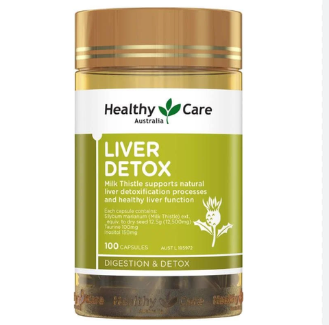 Hỗ trợ gan Healthy Care Liver Detox hộp 100 viên