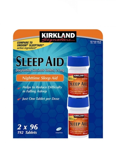 Ngủ ngon kirkland signature sleep aid 2 hộp x 96 viên
