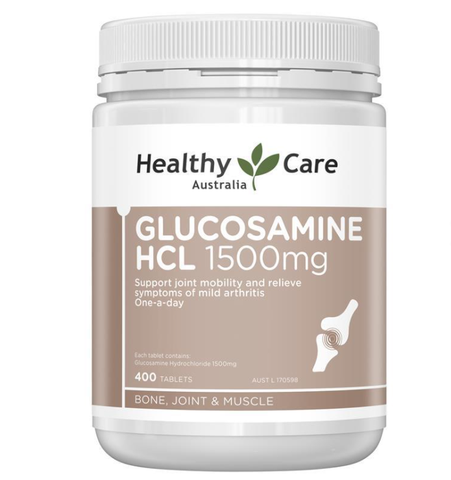 Viên uống xương khớp Glucosamine HCL 1500mg Healthy Care 400 viên